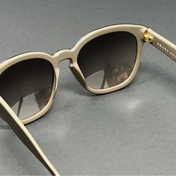 Prada PR17R-UAM4K0 Opal Brown on Brown 53mm Round Women display picture 1
